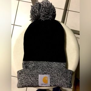 Black and Gray Carhartt Beanie